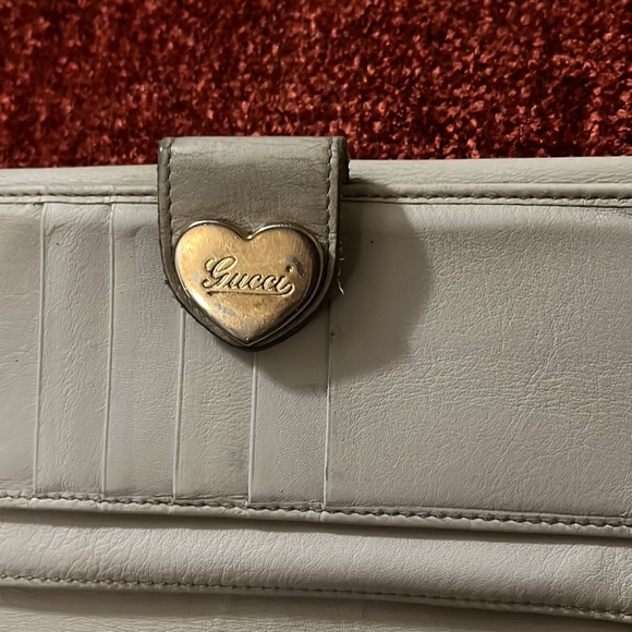 GUCCI WHITE LEATHER WALLET - Picture 5 of 16